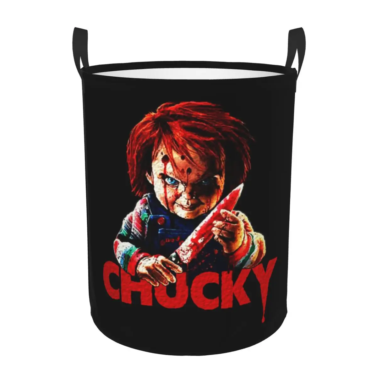 Baby Clothing Hamper - Chucky Killer Horror Halloween Wäschekorb, faltbar,