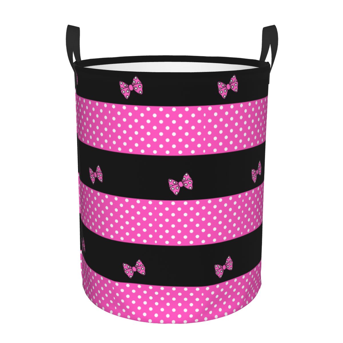 Baby Clothing Hamper - Benutzer definierte rosa Minnie Polka dots