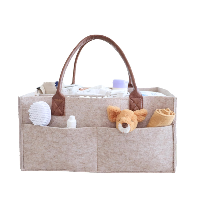 Baby Clothing Hamper - Baby Filz-Aufbewahrungskorb für Kinderzimmer, Wickeltasche mit