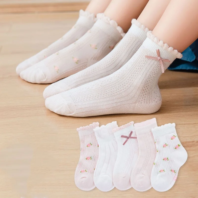Baby Clothing Patterns Free - Kindersocken, 5 Paare/Lot, Frühling, Sommer, Baumwolle,