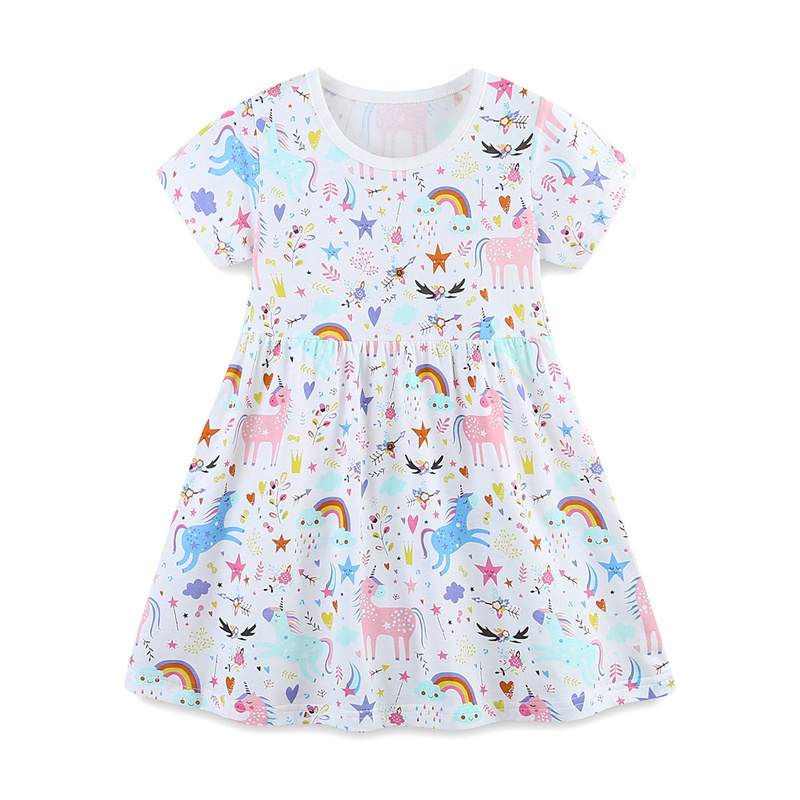 Baby Clothing Patterns Free - 2-7T Jumping Meters Regenbogen Kurzarm Baby