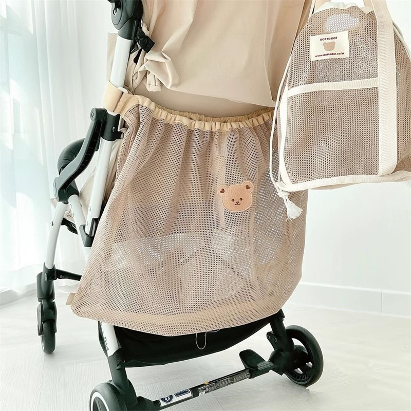 Baby Clothing Hamper - Wiederverwendbare Kinderwagen Hängetasche Sommer Mesh Kinderwagen