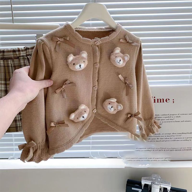 Knit Cardigan Infant - Kinder Mädchen Pullover Baby Mädchen Blumenmuster