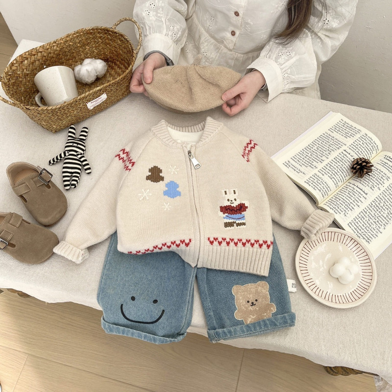 Baby-Pullover Frühjahr Koreani – Knit Cardigan Infant Bewertung und Preis