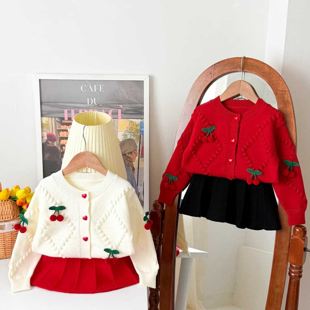 Kirschstrick-Cardigan für Mädc – Knit Cardigan Infant Bewertung und Preis