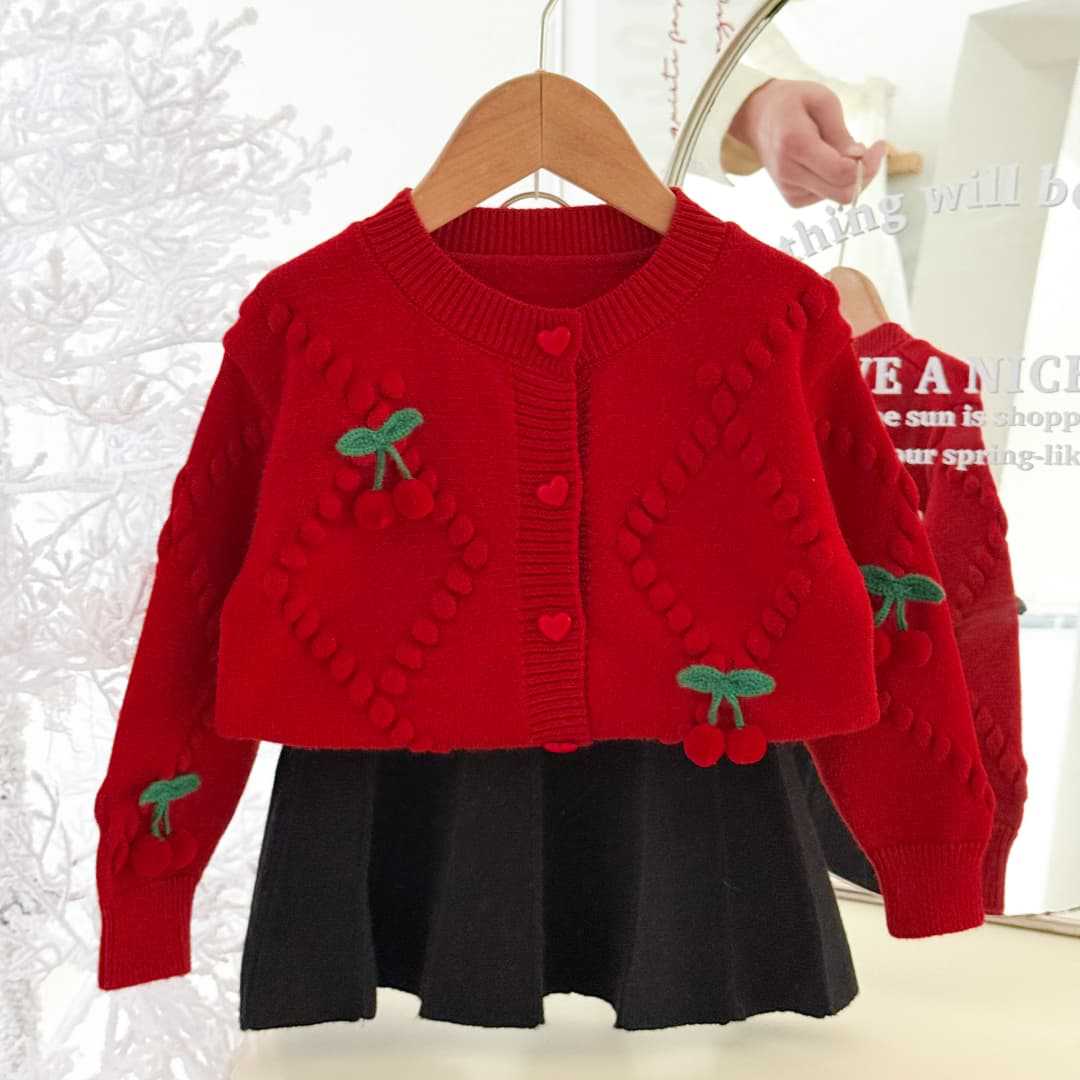 Kirschstrick-Cardigan für Mädc – Knit Cardigan Infant Bewertung und Preis