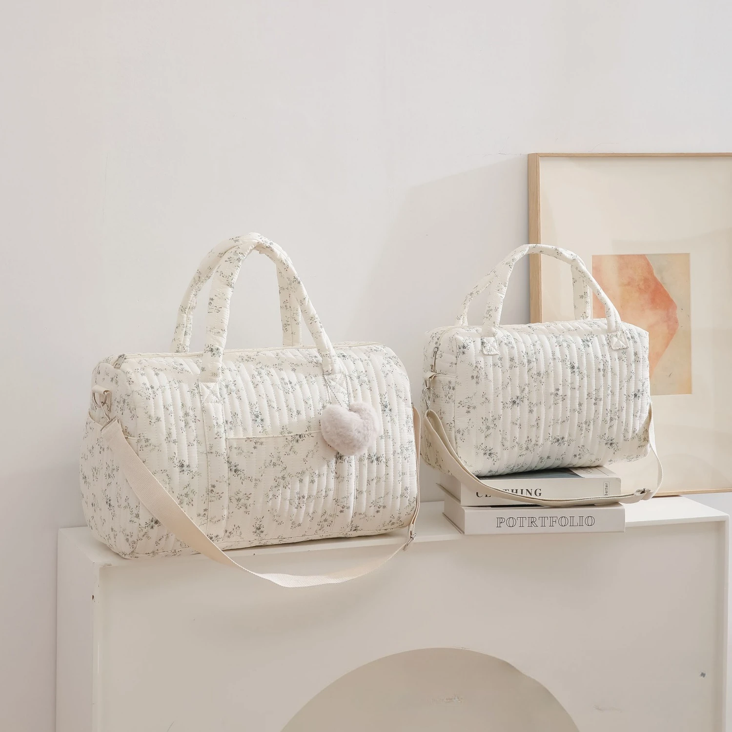 Stickerei Floral Mama Tasche G – Baby Clothing Hamper Bewertung und Preis