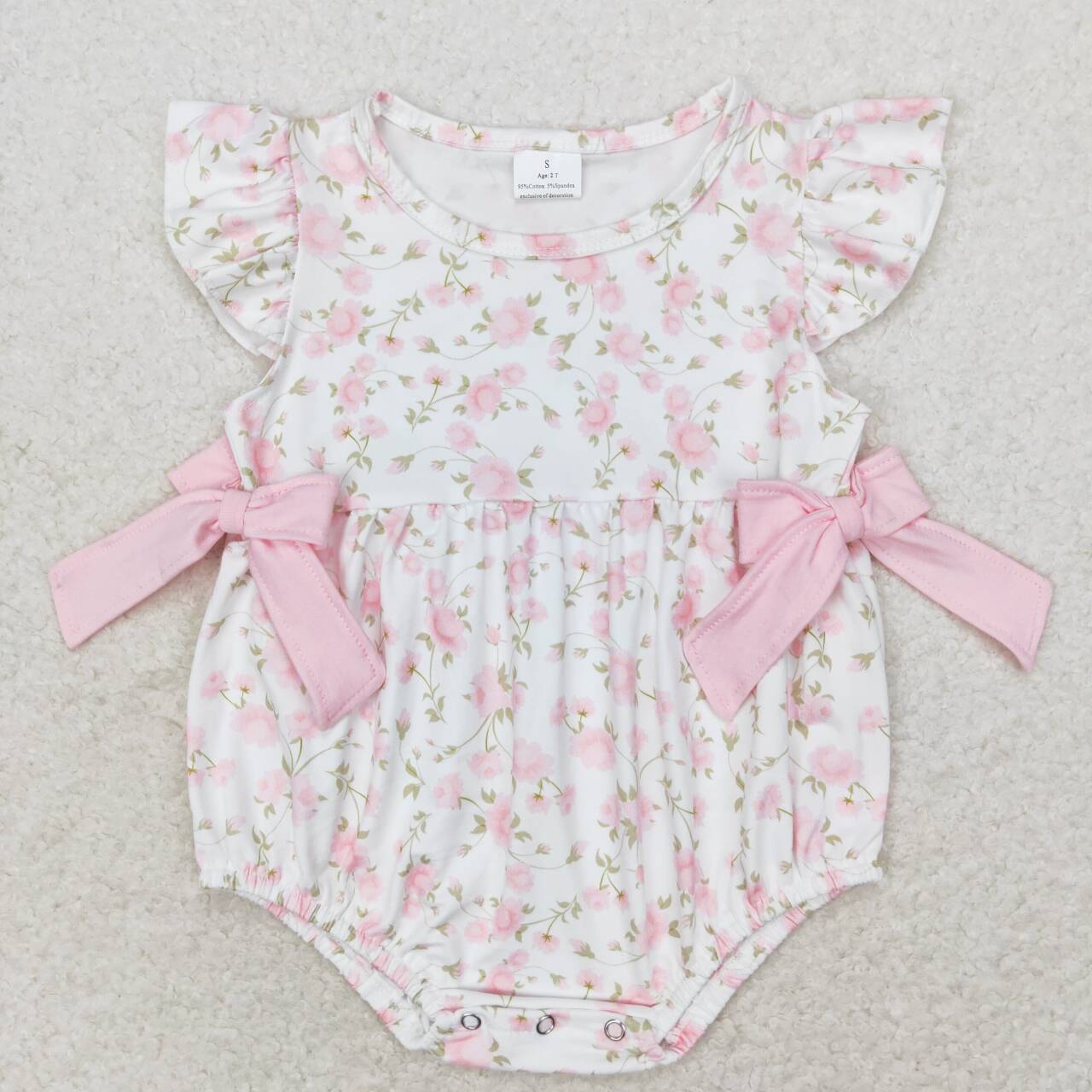 Säuglings mädchen rosa Blumen  – Baby Clothing Sale Bewertung und Preis