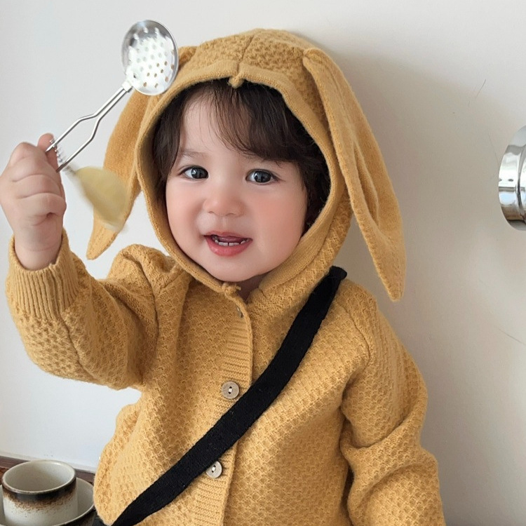 Kinder-Strickjacke mit langen  – Knit Cardigan Infant Bewertung und Preis